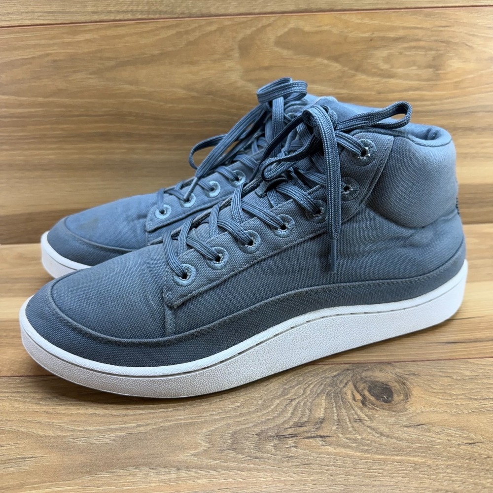 Allbirds Canvas Pacer Mid Mens 11 Blue Gray Sneakers Lace up